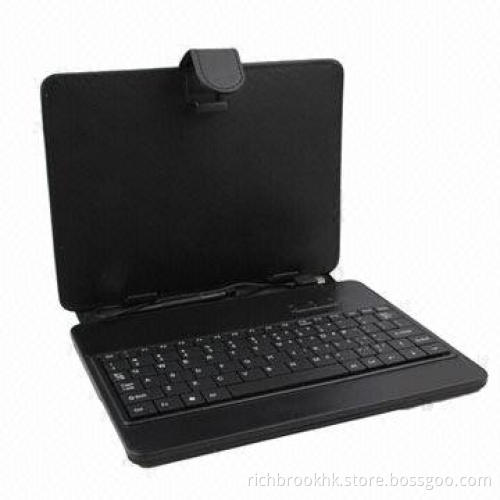 Leather Case with Keyboard for 9.7-inch Tablet PCs, Comes in Black Color